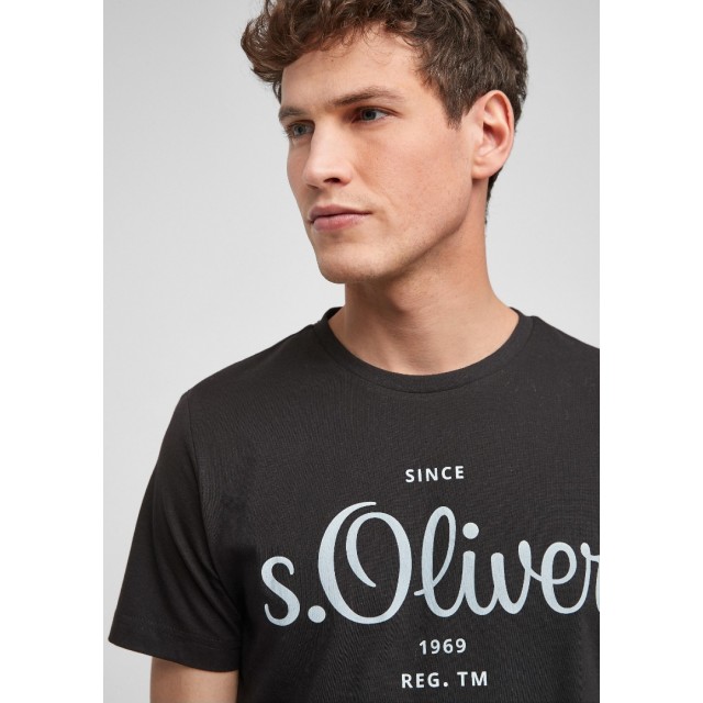 S.OLIVER T-Shirt Mαύρο